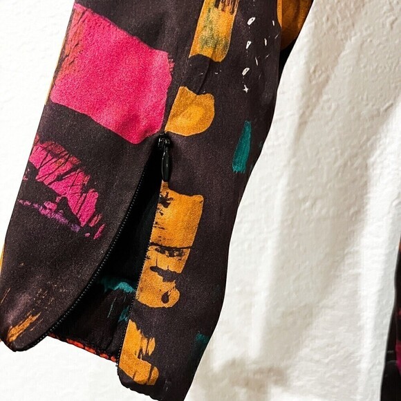 Milly of New York 100% Silk Retro Art Deco Dress size 2 - Picture 5 of 7